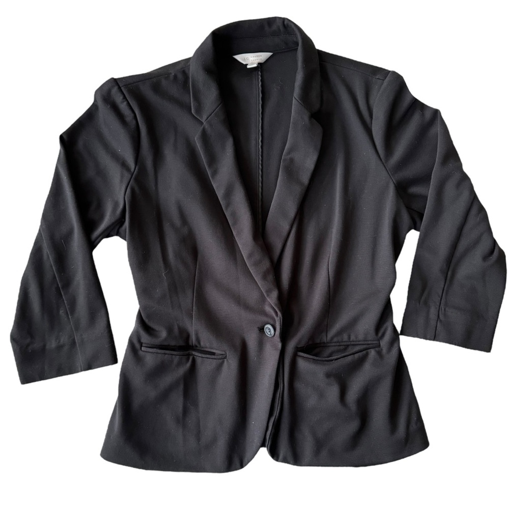 Lauren Conrad Fitted Black Blazer - Size Large